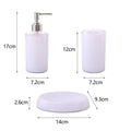 3Pcs/Set Plastic Bathroom Accessories Soap Dispenser Toothbrush Holder Soap Box for Washroom
