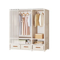 Dustproof Multipurpose Storage Rack, Large Capacity, Simple Assembly Clothes Cabinet Space, Household Wardrobes, Bedroom