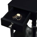French Country Black No Tools Chairside Table