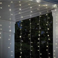 300-Light 10 Ft. Indoor/Outdoor Plug-In Integrated LED Mini Bulb 10-Strand Willow Curtain String Light Set, 1-Pack