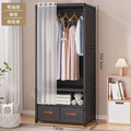 Dustproof Multipurpose Storage Rack, Large Capacity, Simple Assembly Clothes Cabinet Space, Household Wardrobes, Bedroom