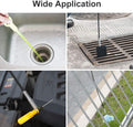 Flexible Grabber Claw Pick up Reacher Tool (Drain Clog Remove Tool), with 4 Claws Bendable Hose Pickup Reaching Assist Tool for Litter Pick, Home and Kitchen Sink, Drains, Toilet (35.4 Inch)