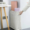Collapsible Laundry Baskets Large Slim Folding Hamper Freestanding Narrow Corner Bin with Handle Home Storage Basket Accessories