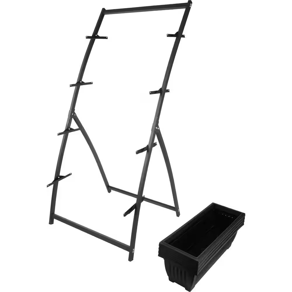 4-Tier Vertical Planter, Black