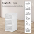 Foldable Shoe Rack Organizer 6 Layers Plastic Transparent Shoes Box Home Sneaker Storage Case Stackable Shoes Cabinet for Closet