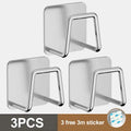 1-10PCS Kitchen Sponges Holder Stainless Steel Sink Sponges Drain Self Adhesive Storage Holder Wall Hooks Kitchen Tool Wholesale