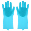 Silicone Dishwashing Gloves Dishwashing and Laundry Insulated Kitchen Cleaning Household Gloves Pet Bathing Gloves