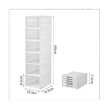Foldable Shoe Rack Organizer 6 Layers Plastic Transparent Shoes Box Home Sneaker Storage Case Stackable Shoes Cabinet for Closet