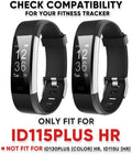 Veryfitpro Id115Plus HR Replacement Bands for Veryfit Pro Id115Plus HR Fitness Tracker Smart Watch