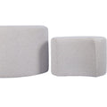 Upholstered Nesting Coffee Tables (Set of 2), Side Table for Living Room, Bedroom, Office, Beige