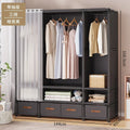 Dustproof Multipurpose Storage Rack, Large Capacity, Simple Assembly Clothes Cabinet Space, Household Wardrobes, Bedroom