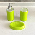 3Pcs/Set Plastic Bathroom Accessories Soap Dispenser Toothbrush Holder Soap Box for Washroom