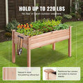 4 Ft. X 2 Ft. X 2.5 Ft. Raised Garden Bed Wooden Planter Box with Legs Elevated Outdoor Planting Boxes