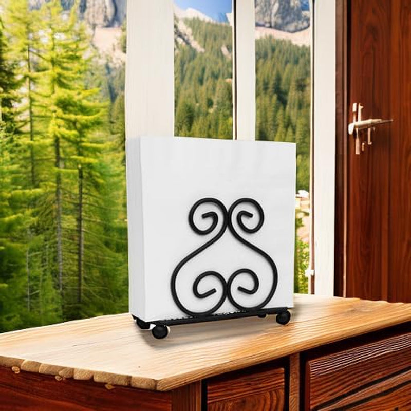 Scroll Collection Napkin Holder – Napkin Holders for Tables, Farmhouse Napkins Holder, Dining Table Napkin Holders for Kitchen, Black