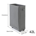 Collapsible Laundry Baskets Large Slim Folding Hamper Freestanding Narrow Corner Bin with Handle Home Storage Basket Accessories