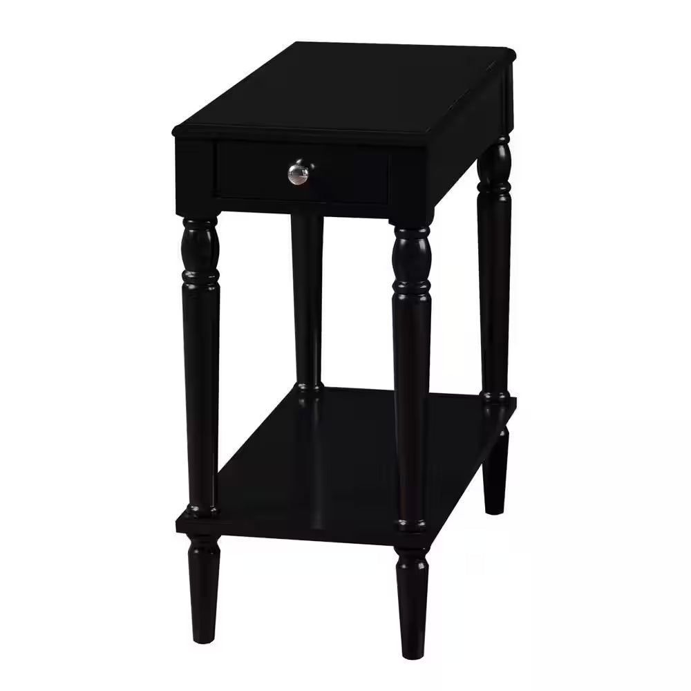 French Country Black No Tools Chairside Table