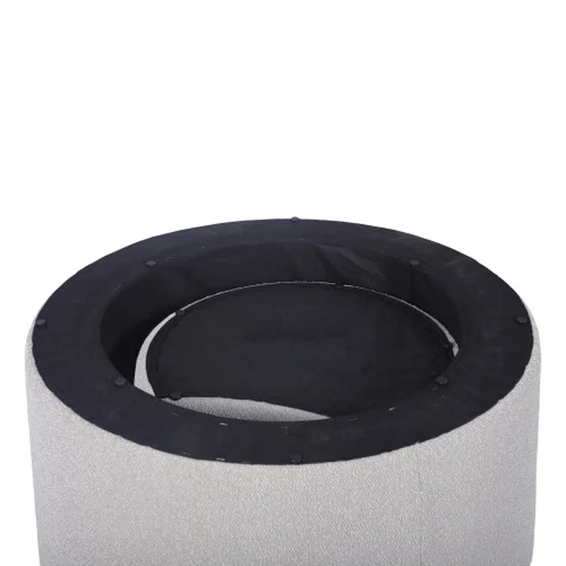 Upholstered Nesting Coffee Tables (Set of 2), Side Table for Living Room, Bedroom, Office, Beige