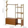 Simple Assembly Bamboo Wardrobe Standing Wardrobes Modern Household Storage Cabinets Bedroom Furniture Wardrobe Garment Rack