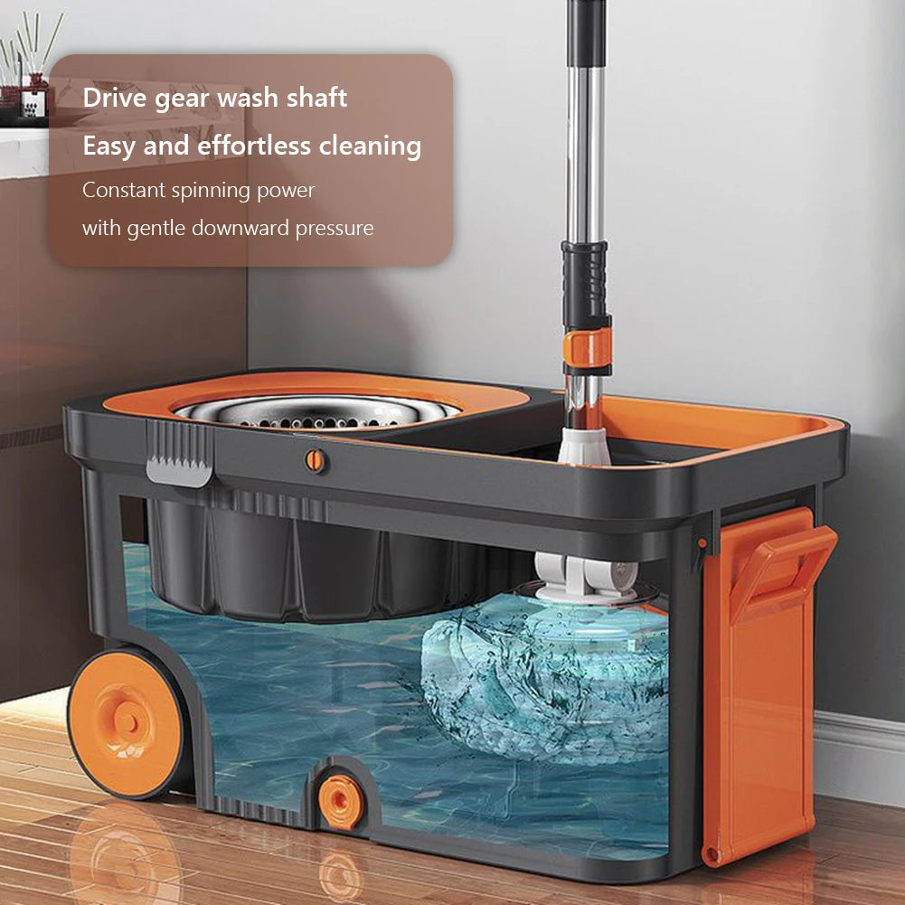 Automatic Dehydration Mop and Bucket Household Cleaning Brush Mop Brooms Cleaning Floor Household Handheld 360° Spin Mop