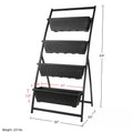 4-Tier Vertical Planter, Black