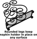 Scroll Collection Napkin Holder – Napkin Holders for Tables, Farmhouse Napkins Holder, Dining Table Napkin Holders for Kitchen, Black