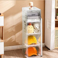 Shoe Storage Box (4Pack) Shoes Organizer Auto-Opening White Shoe-Shelf Home Furniture Cabinets for Living Room Shoerack Cabinet