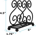 Scroll Collection Napkin Holder – Napkin Holders for Tables, Farmhouse Napkins Holder, Dining Table Napkin Holders for Kitchen, Black