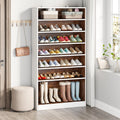 Tall Shoe Cabinet, 9 Tiers 40-45 Pairs Heavy Duty Wood Freestanding Shoe Storage Cabinet
