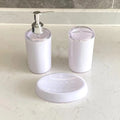 3Pcs/Set Plastic Bathroom Accessories Soap Dispenser Toothbrush Holder Soap Box for Washroom