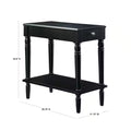 French Country Black No Tools Chairside Table