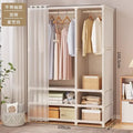 Dustproof Multipurpose Storage Rack, Large Capacity, Simple Assembly Clothes Cabinet Space, Household Wardrobes, Bedroom