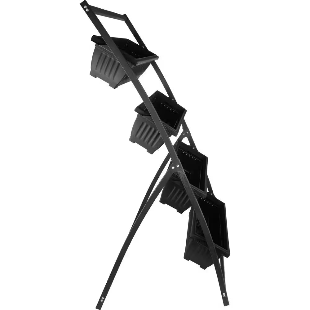 4-Tier Vertical Planter, Black