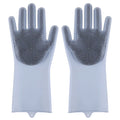 Silicone Dishwashing Gloves Dishwashing and Laundry Insulated Kitchen Cleaning Household Gloves Pet Bathing Gloves